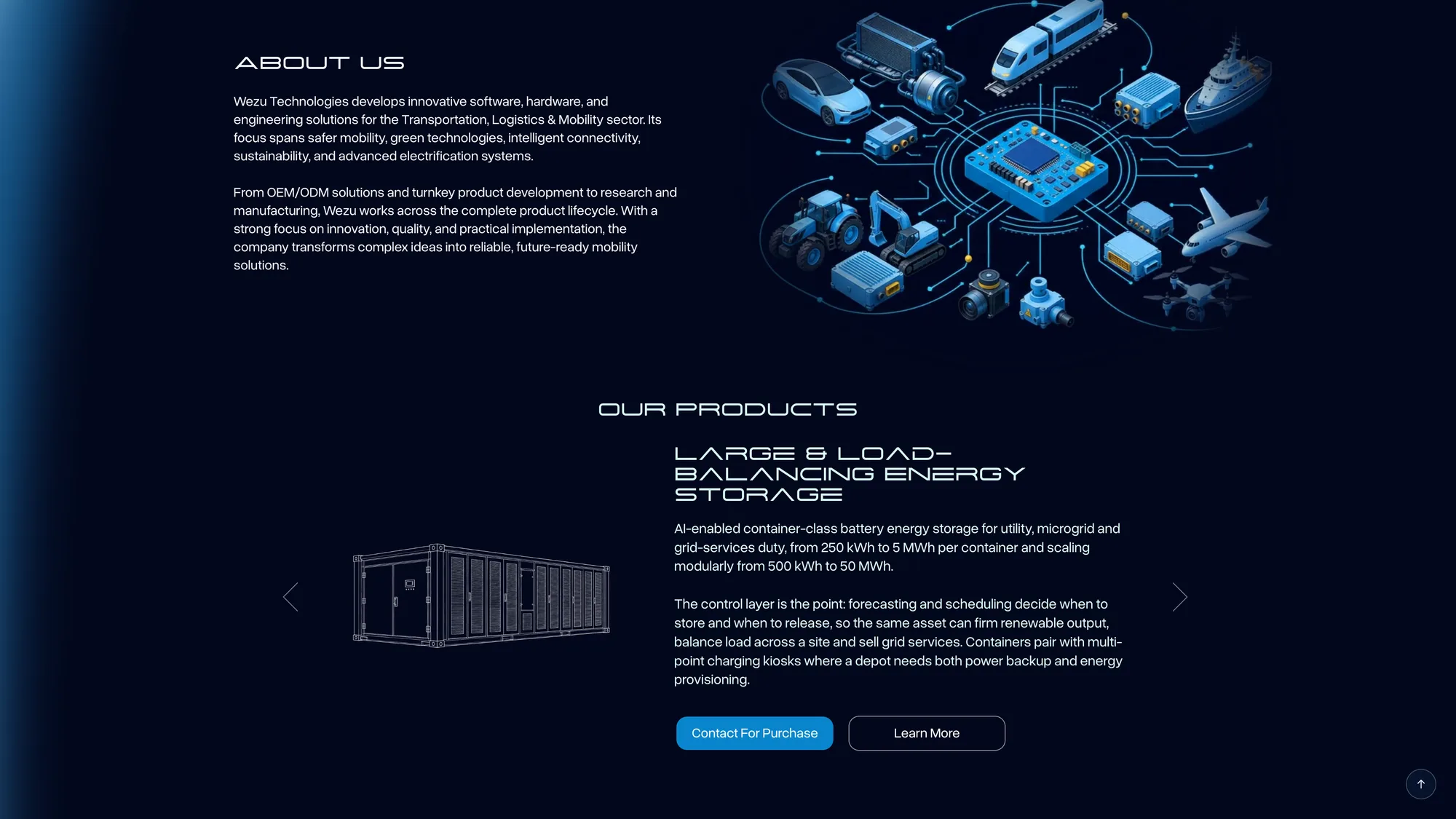 WezuTech — live site, view 2